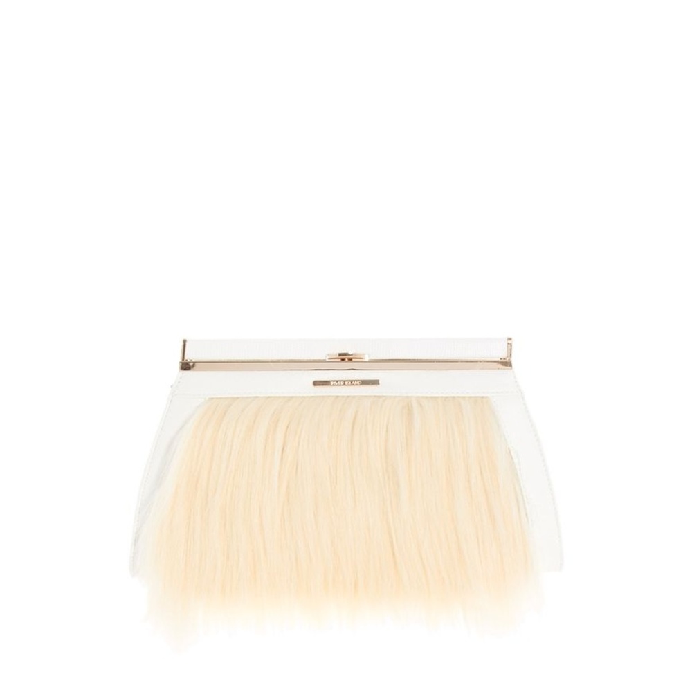 River Island | Faux Fur Clutch